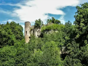 Ruínas do castelo de Morimont em Oberlarg (© J.E.)