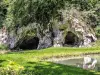 Grottes du Mannlefelsen à Oberlarg, pas de visite (© J.E)