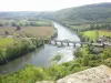 Das Tal der Dordogne Blick von der Burg von Castelnaud