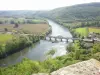 El valle de Dordoña visto desde el castillo de Castelnaud